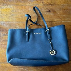 Navy blue Michael Kors purse